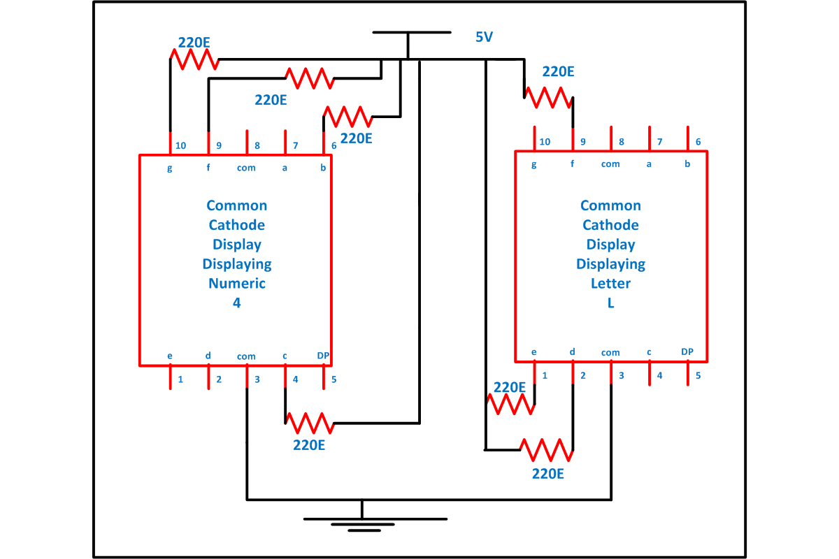 How to display numbers and alphabet on 7 segment display?