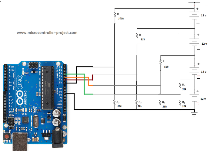 arduino low battery indicator