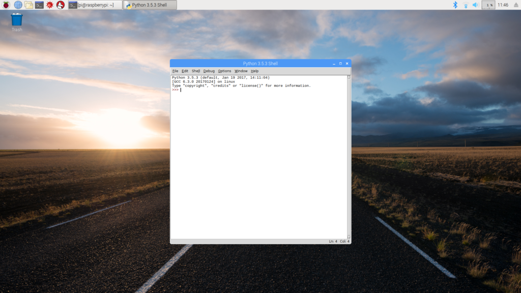 IDLE Python IDE on Raspbian