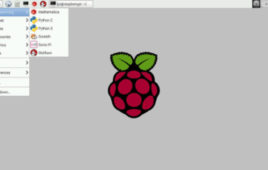 Screenshot of Raspbian OS on Raspberry Pi