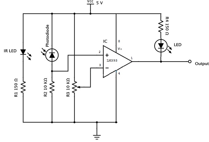 ir proximity sensor proteus