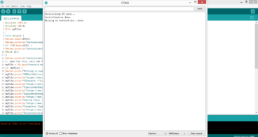 Sensor data logging in SD and Micro SD card