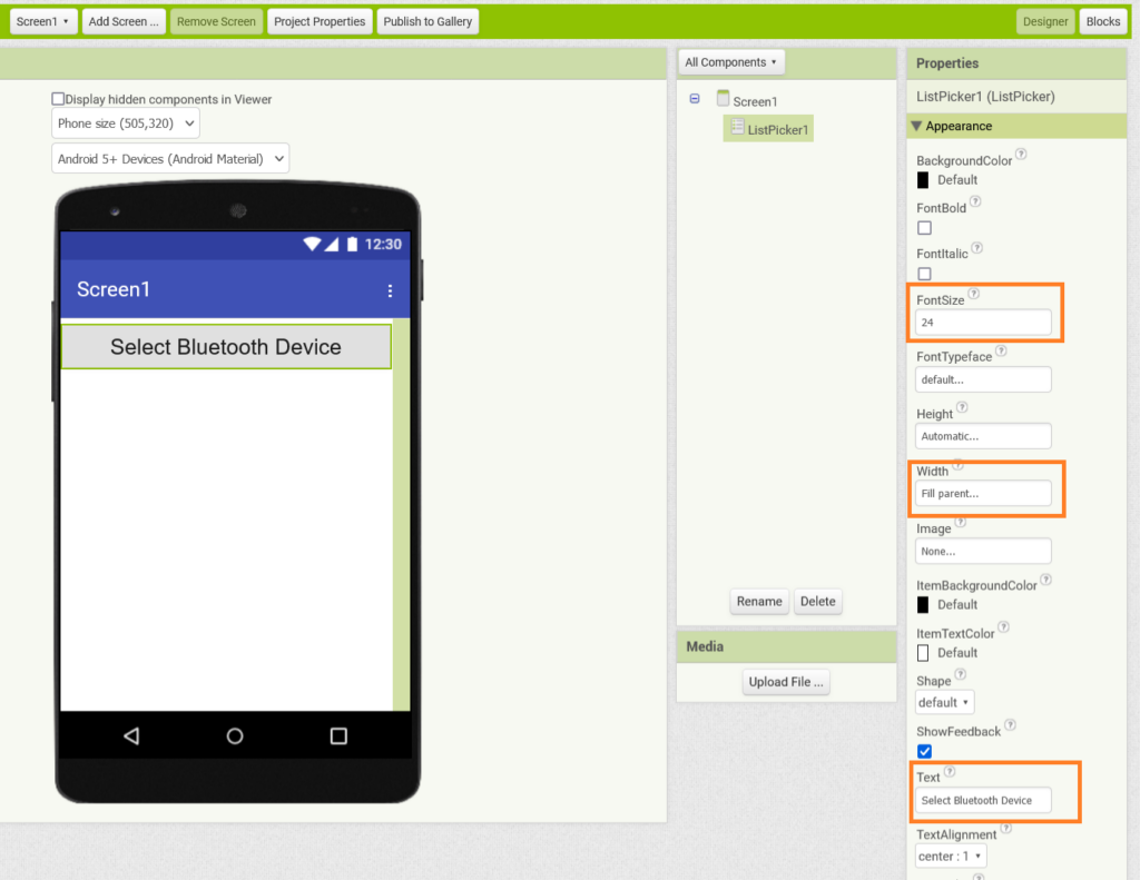 How to control LEDs using the MIT App Inventor and Bluetooth