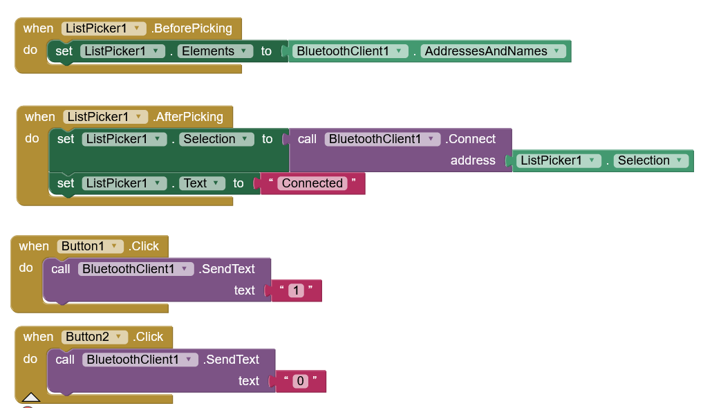 How to control LEDs using the MIT App Inventor and Bluetooth